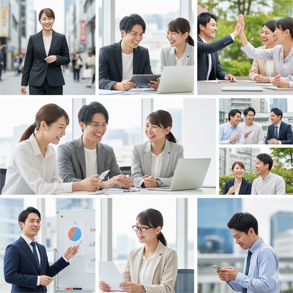 20代の人たちがビジネスで活躍するシーン